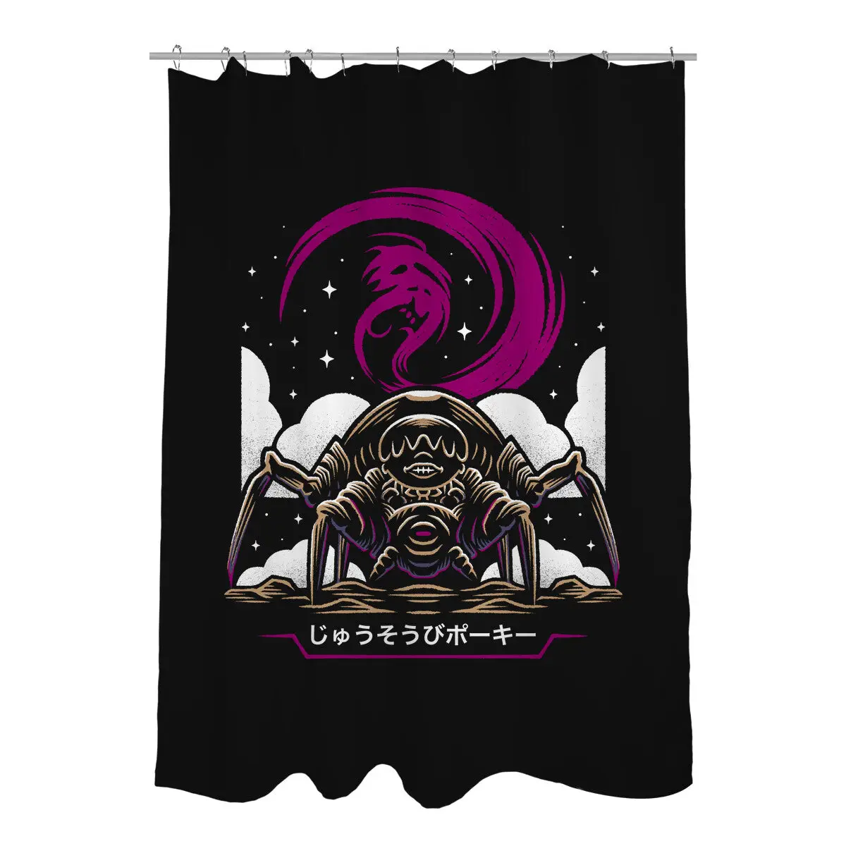 Armed Spider Shower Curtains