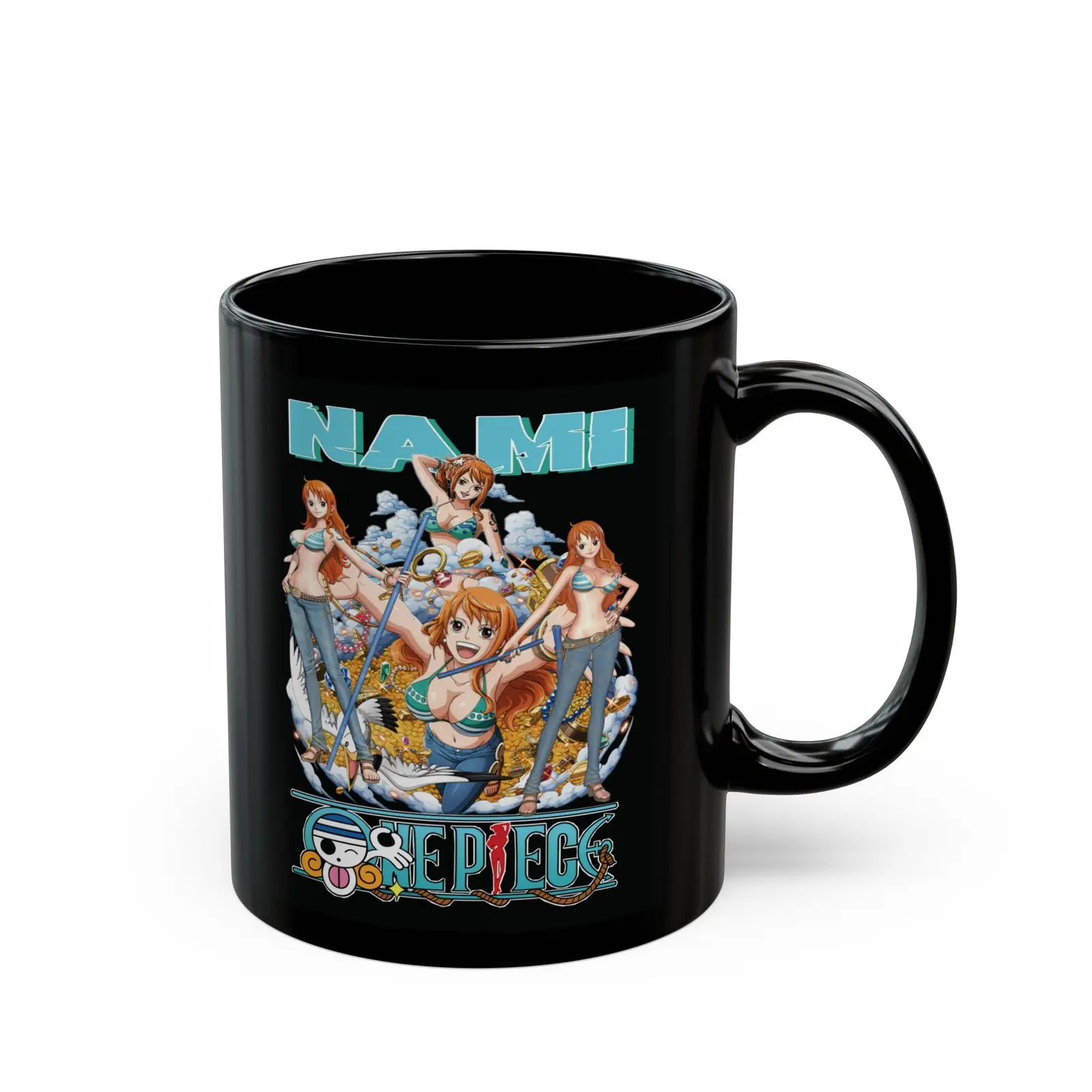 Art Nami One Piece Mug 11oz Black