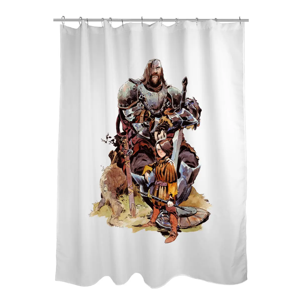 Arya and the Hound Shower Curtains