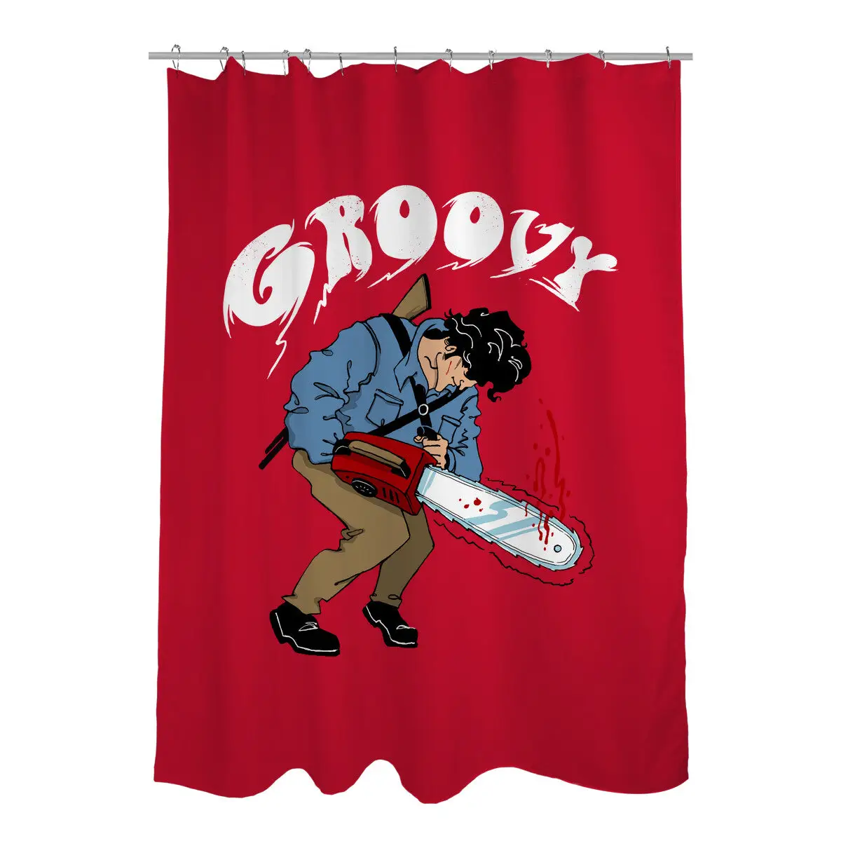 Ash Vs. The World Shower Curtains
