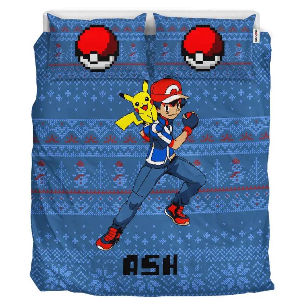 Ash Xmas Polyester Duvet Cover Set