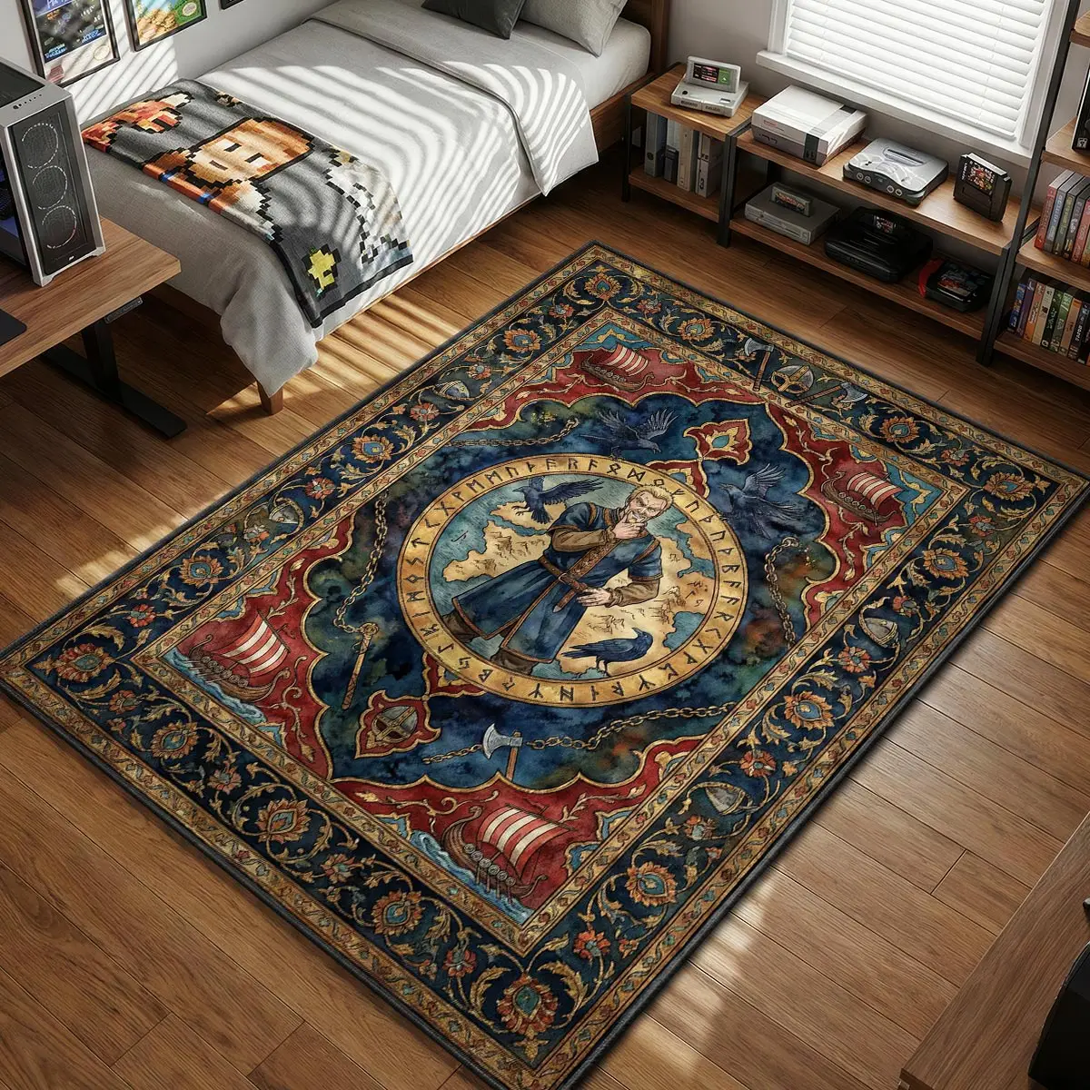 Askeladd Viking Map Rug - Vinland Saga Chair Mat