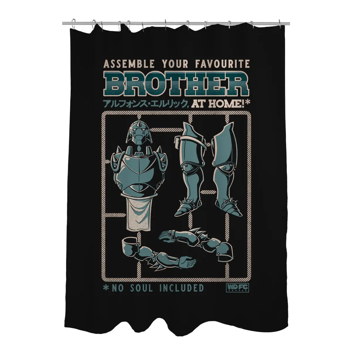 Assemble Your Favorite Brother At Home Shower Curtains