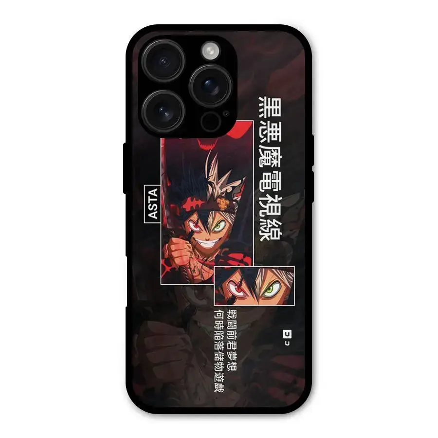 Asta Black Clover Shockproof Hybrid Protection Back Case Cover