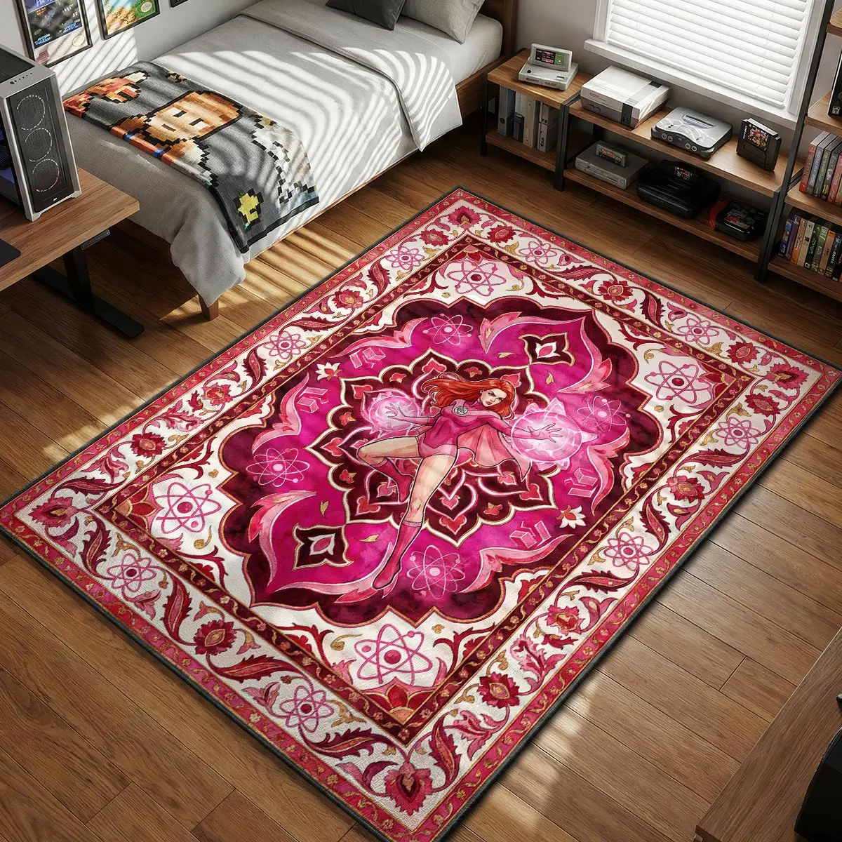 Atom Eve Energy Projection Rug - Invincible Room Mat