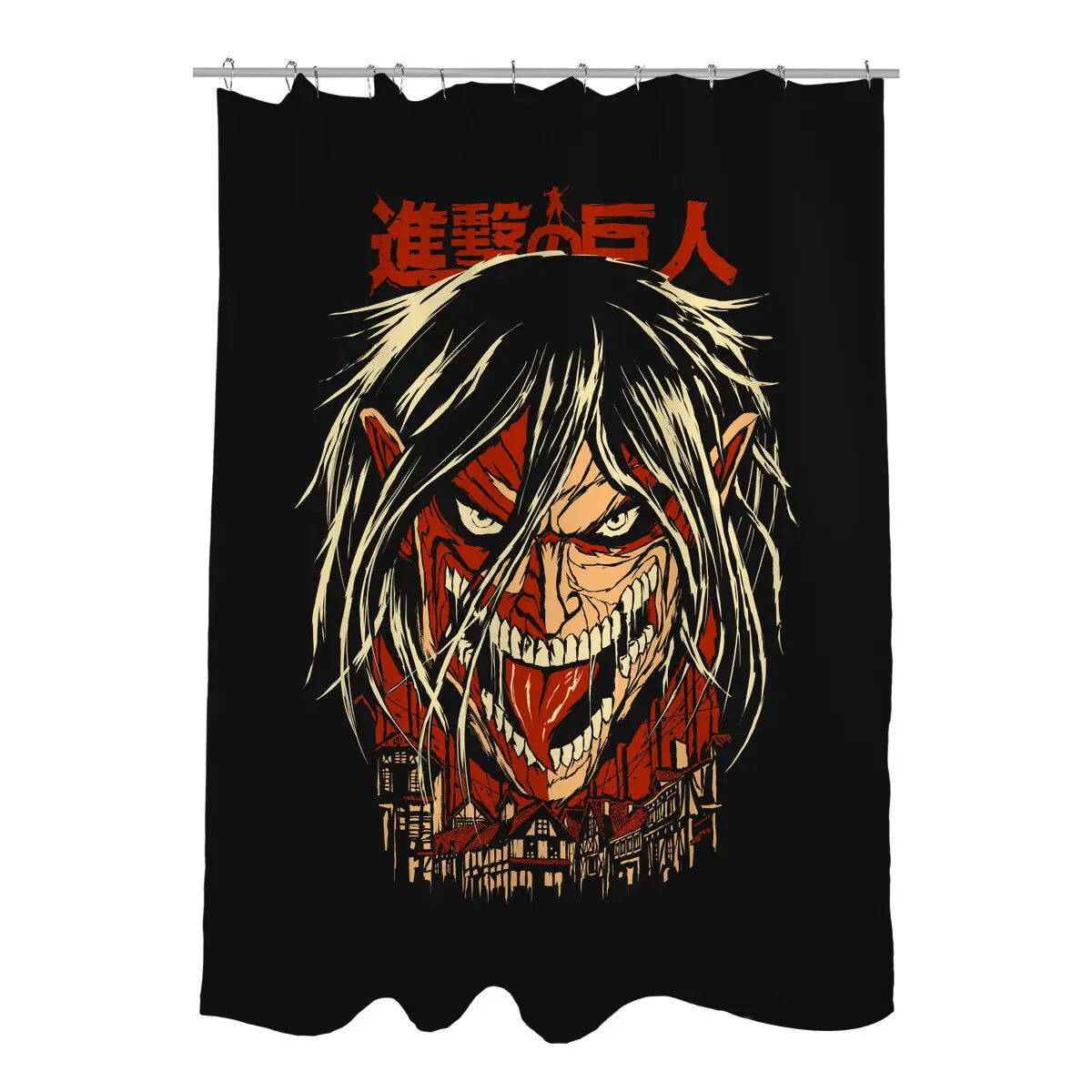 Attack Eren Shower Curtains