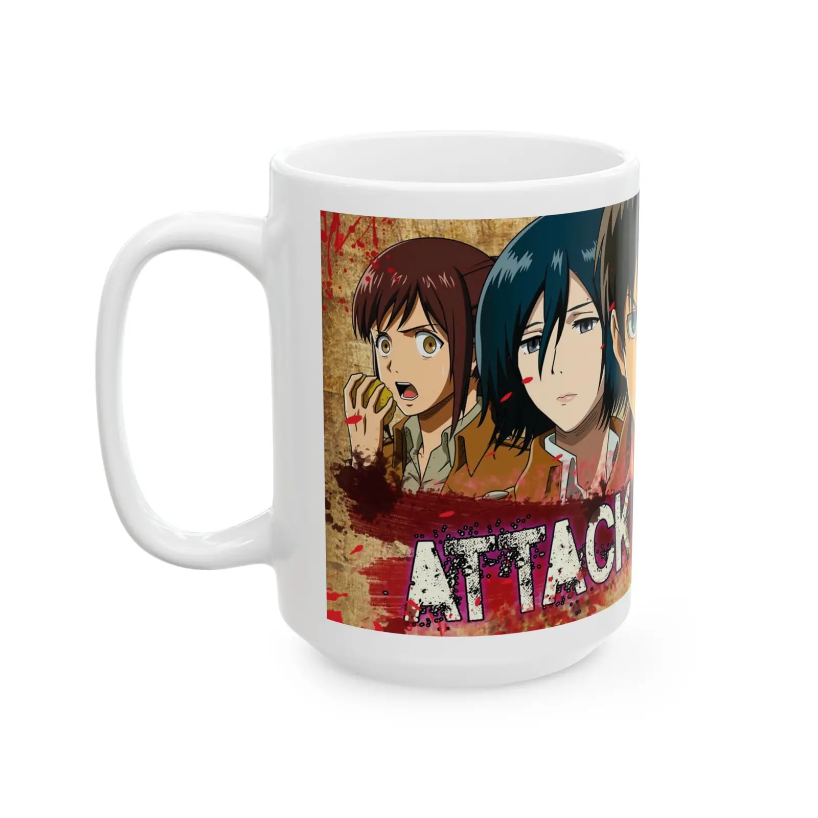 Attack on Titan Ceramic Mug Perfect for Fantasy Anime Lovers