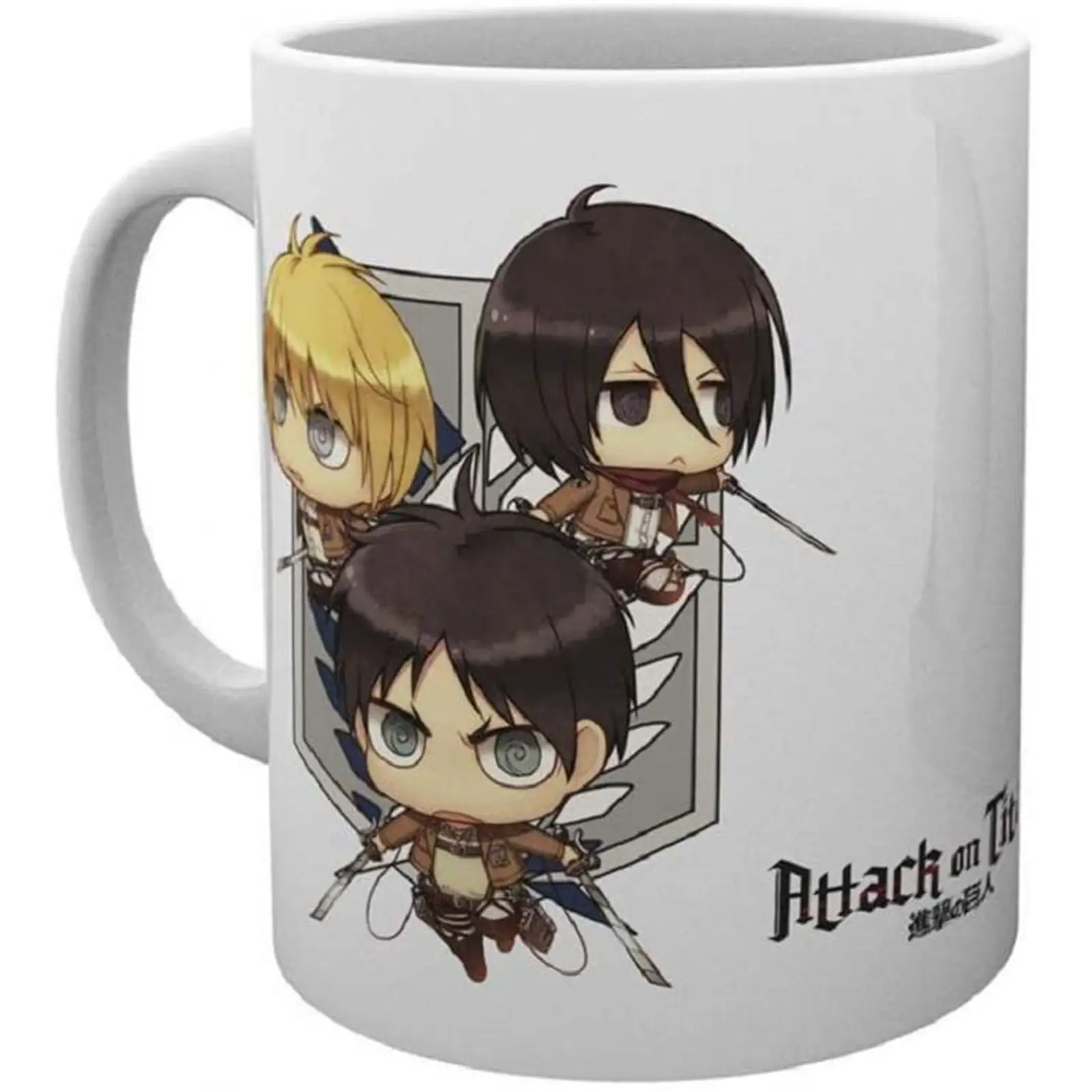 Attack on Titan Chibi Trio Ceramic Mug