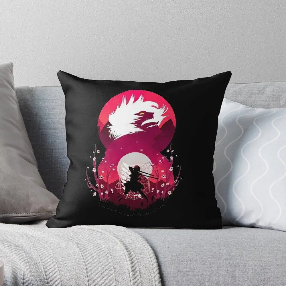 Attack on Titan Eren Yeager Great One Throw Pillow