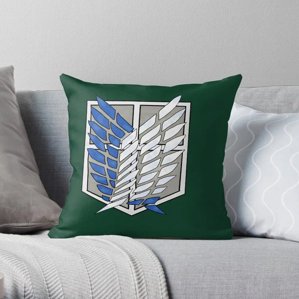 Attack on Titan Scouts symbol Throw Pillow