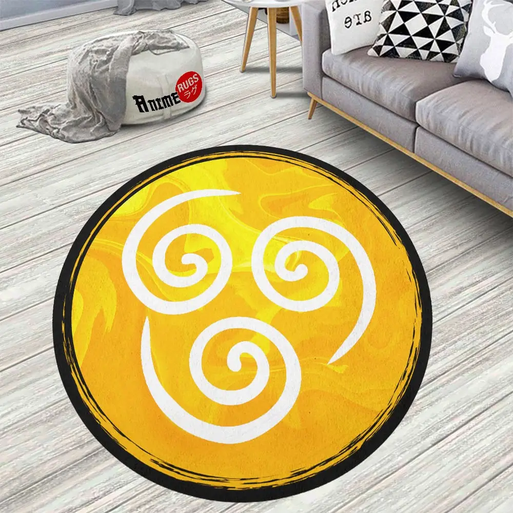 Avatar The Last Airbender Air Nation Skid-Proof Round Rug