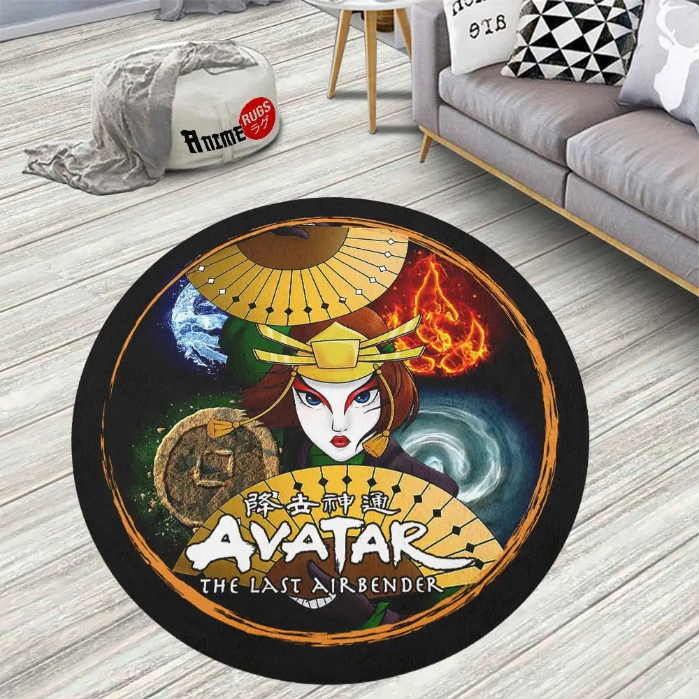 Avatar The Last Airbender Suki Skid-Proof Round Rug