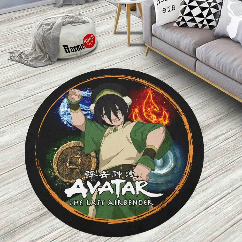 Avatar The Last Airbender Toph Beifong Skid-Proof Round Rug