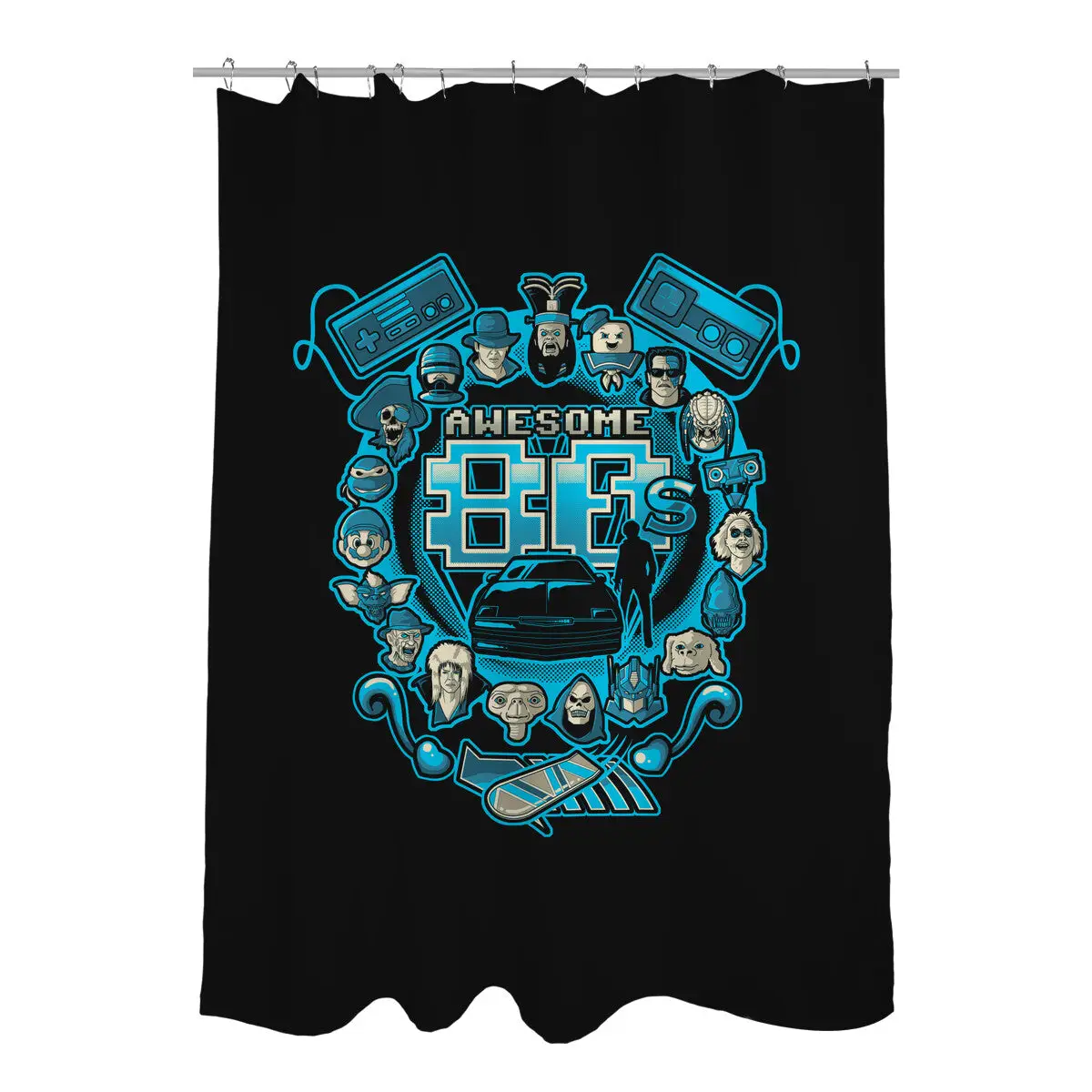 Awesome 80s Shower Curtains