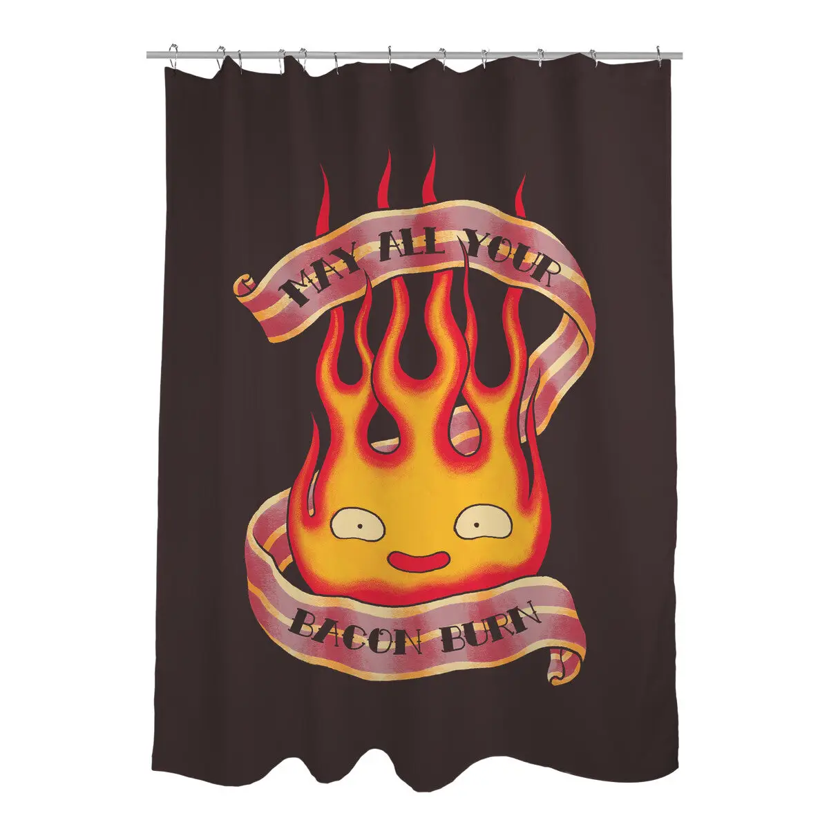 Bacon Burner Shower Curtains