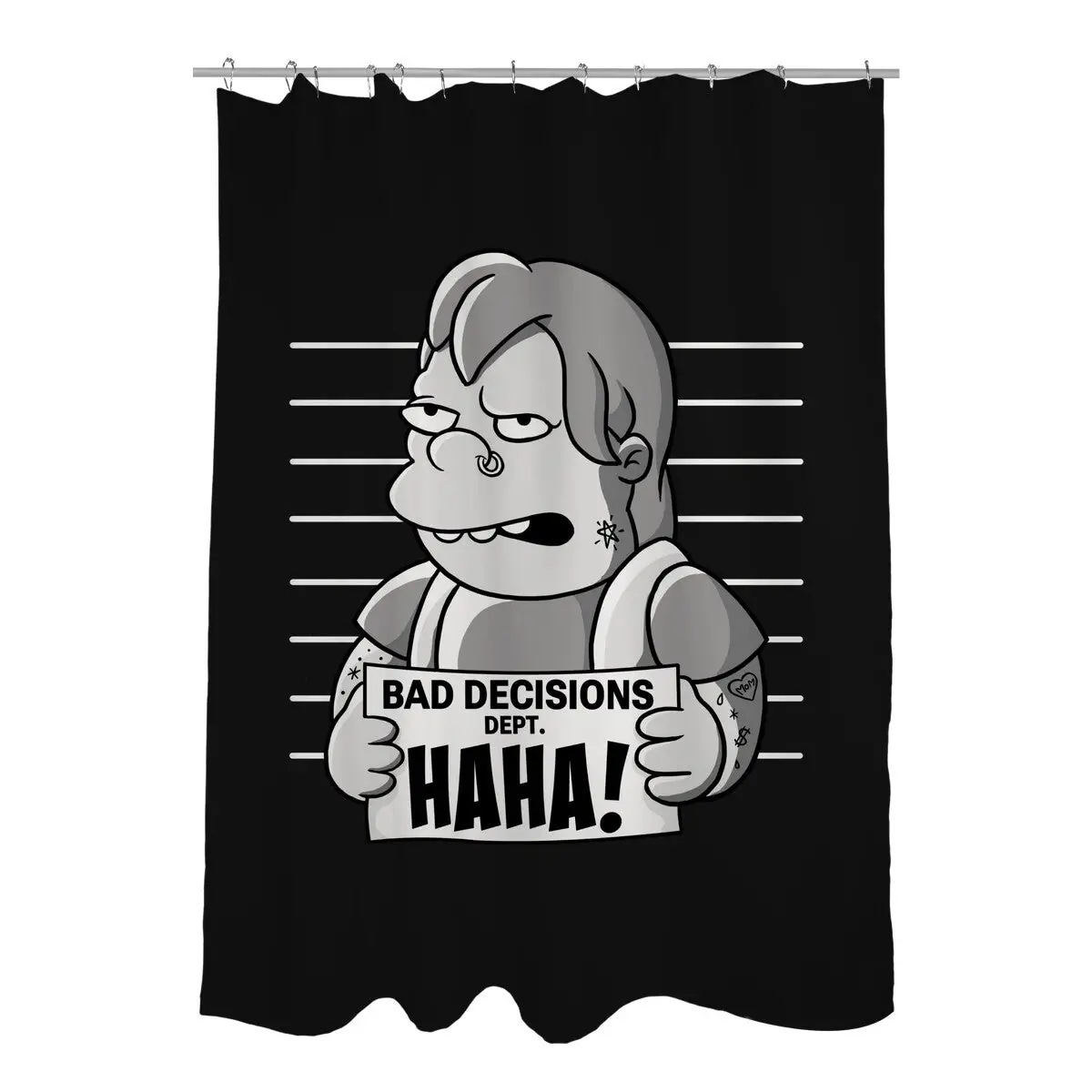 Bad Decisions Dept Shower Curtains