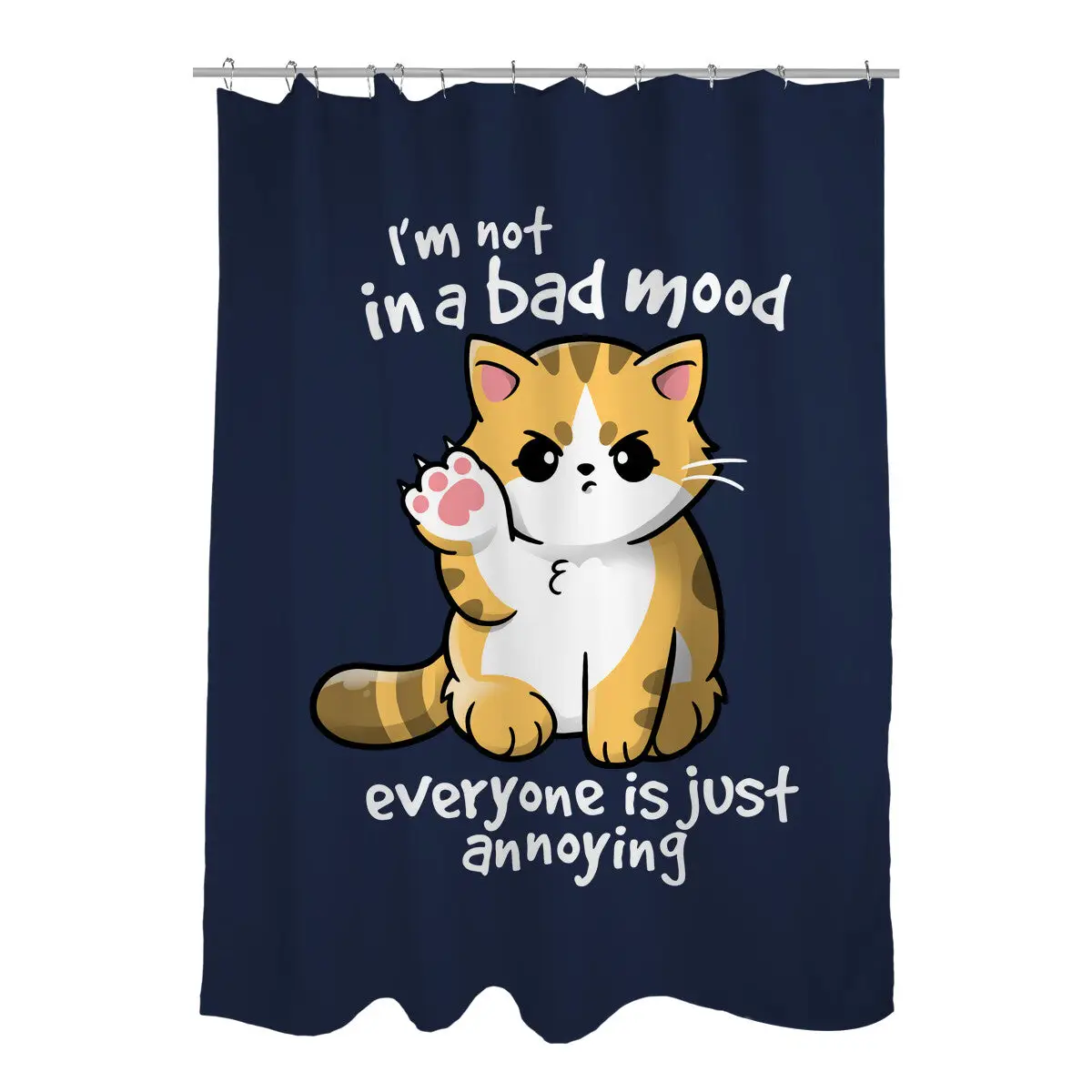 Bad Mood Shower Curtains