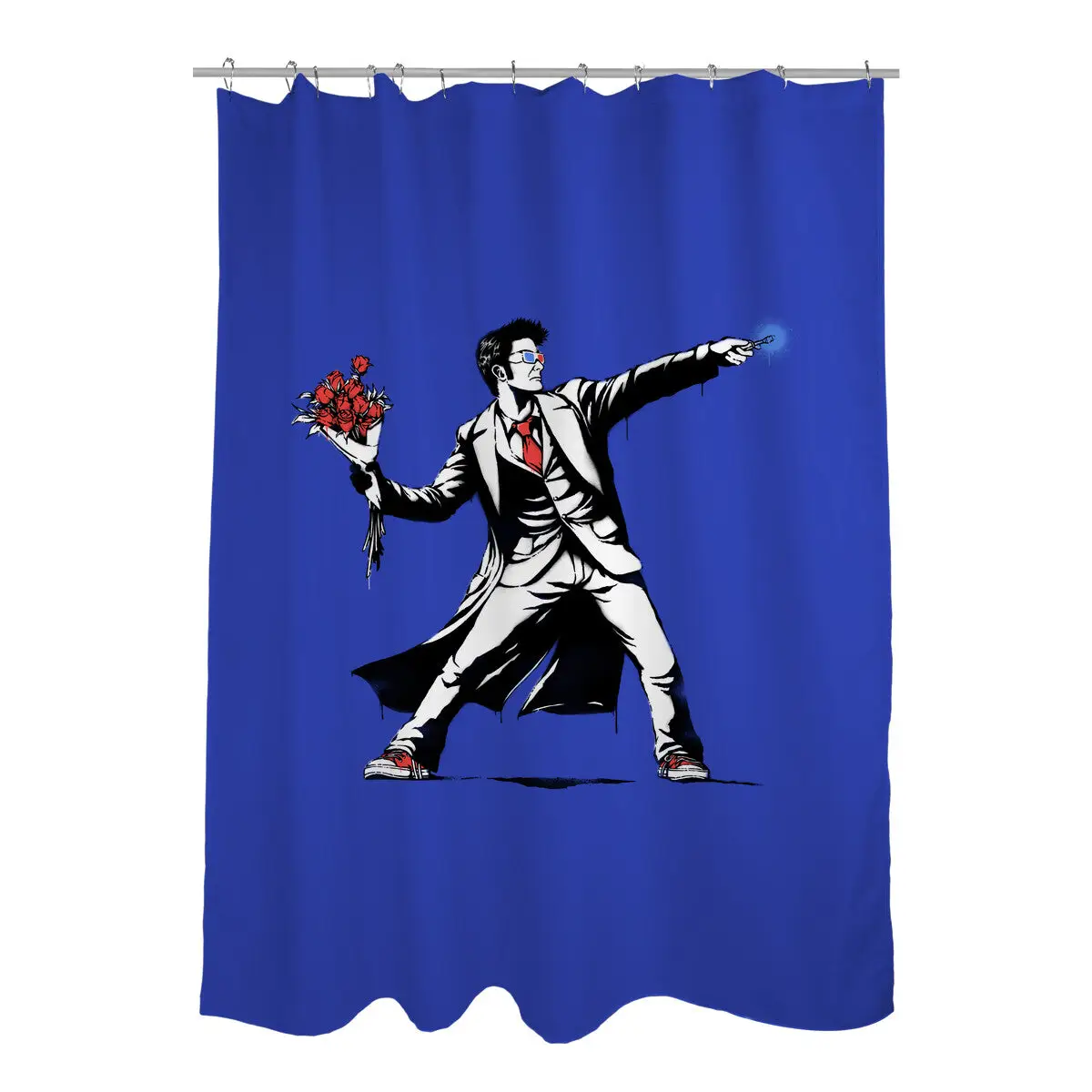 Banksy10 Shower Curtains