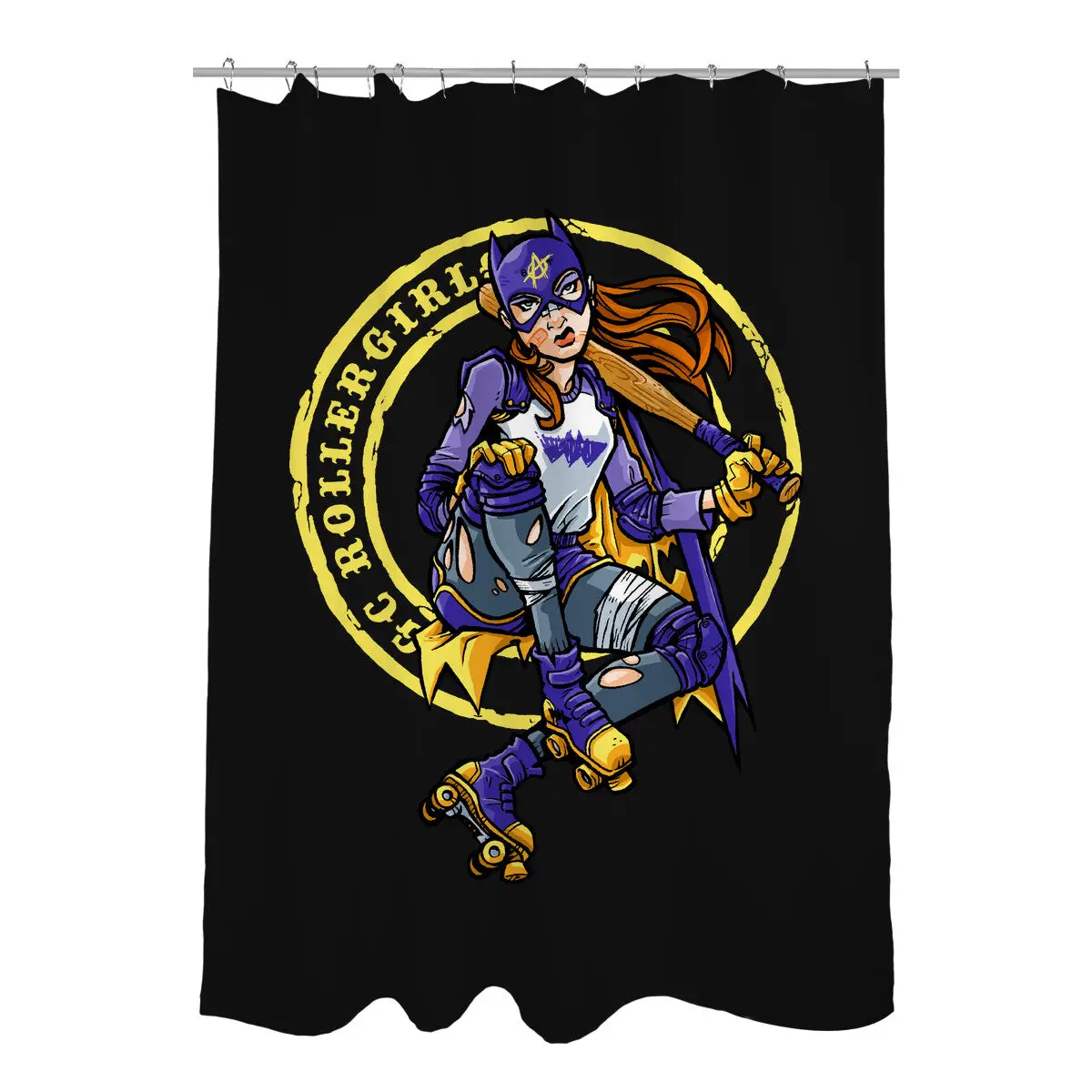 Bat Attitude Shower Curtains