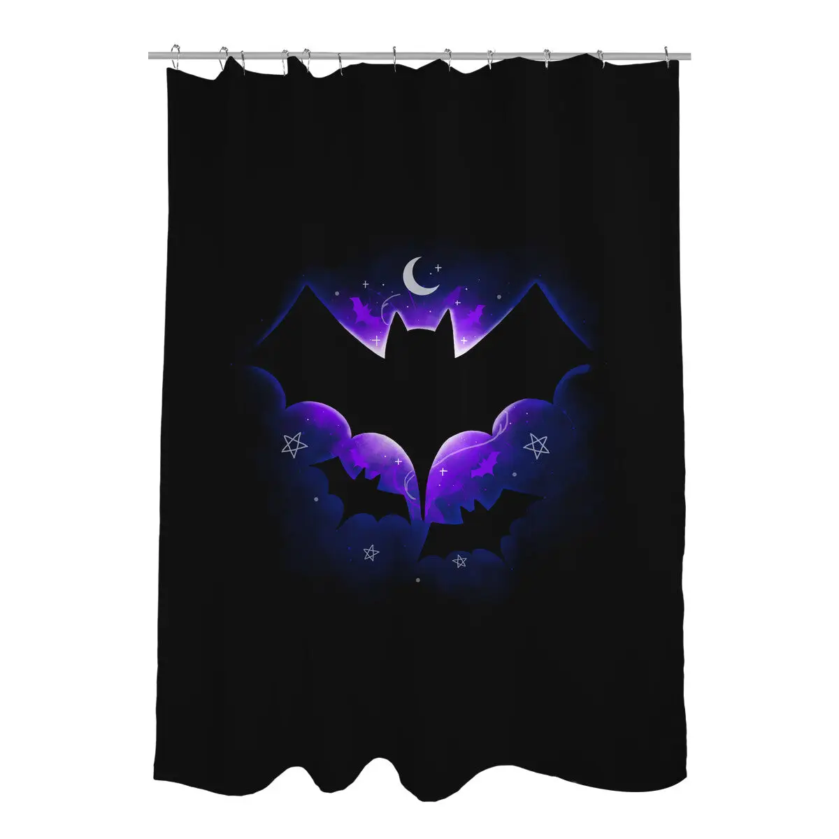 Bat Space Shower Curtains
