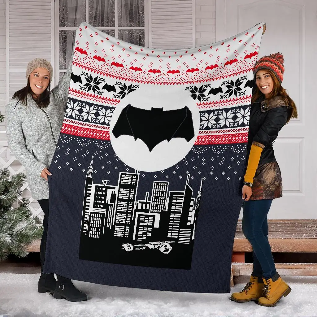 Batman Ugly Christmas Custom Blanket Home Decor