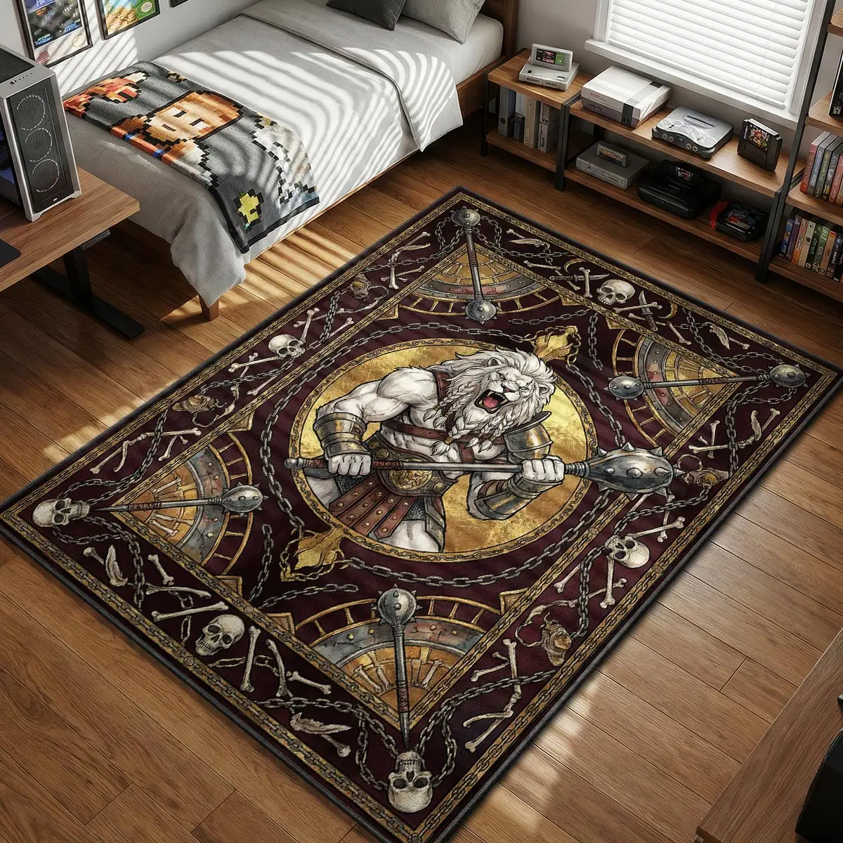 Battle Beast Gladiator Rug - Invincible Room Mat