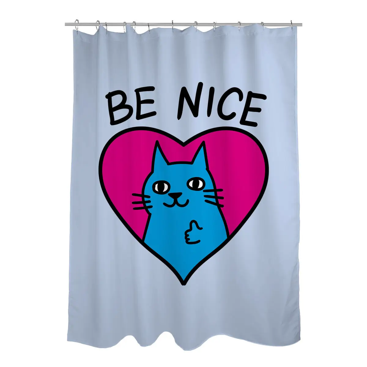 BE NICE Shower Curtains