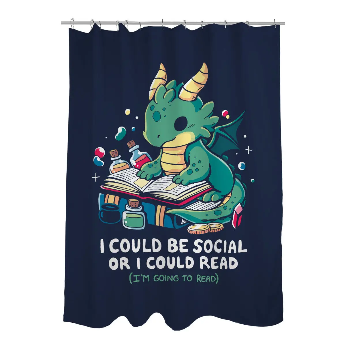 Be Social Shower Curtains