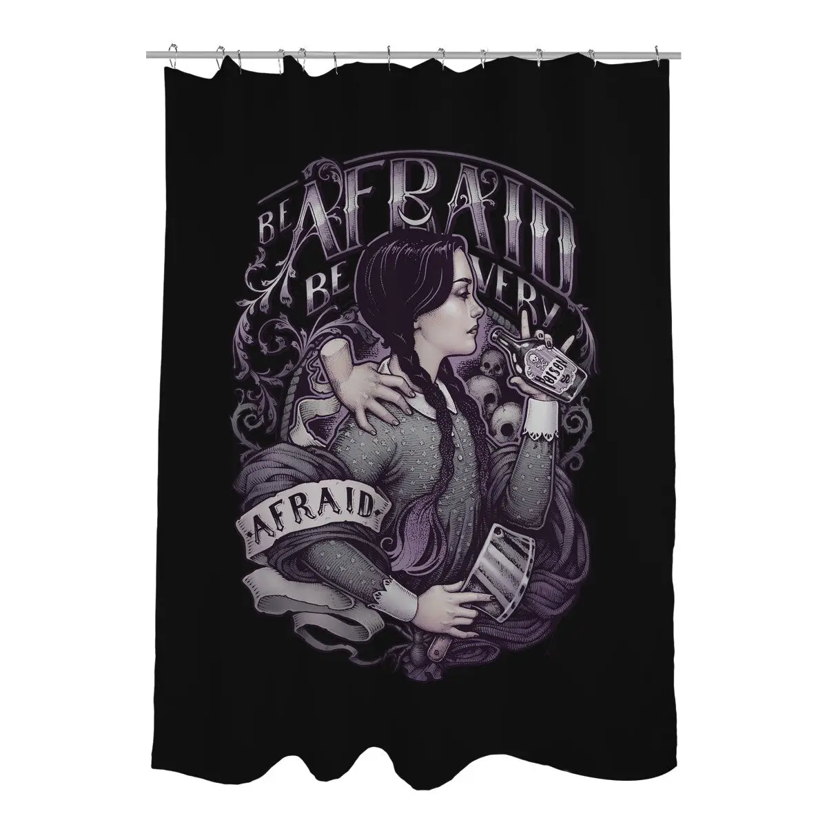 Be Very Afraid Shower Curtains
