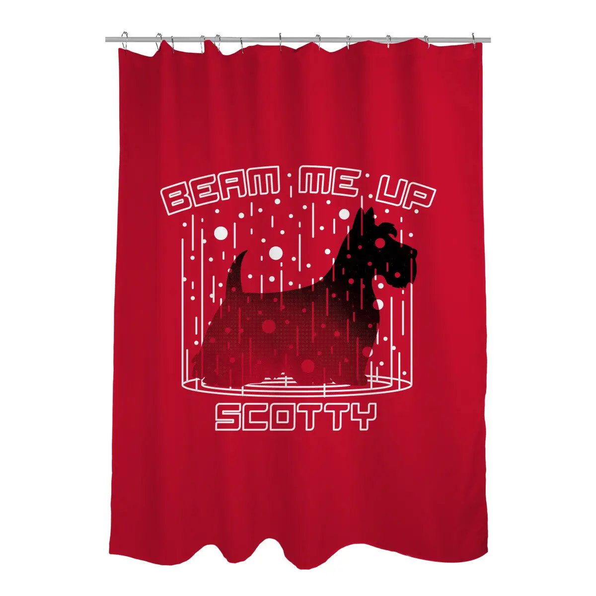 Beam Me Up Shower Curtains