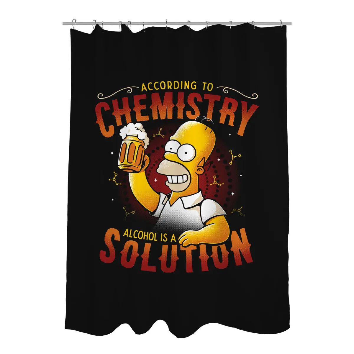 Beer Chemistry Shower Curtains