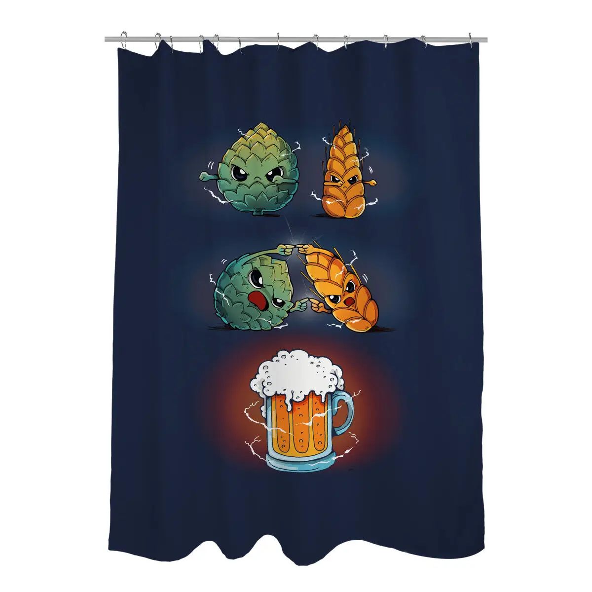 Beer Fusion 2.0 Shower Curtains