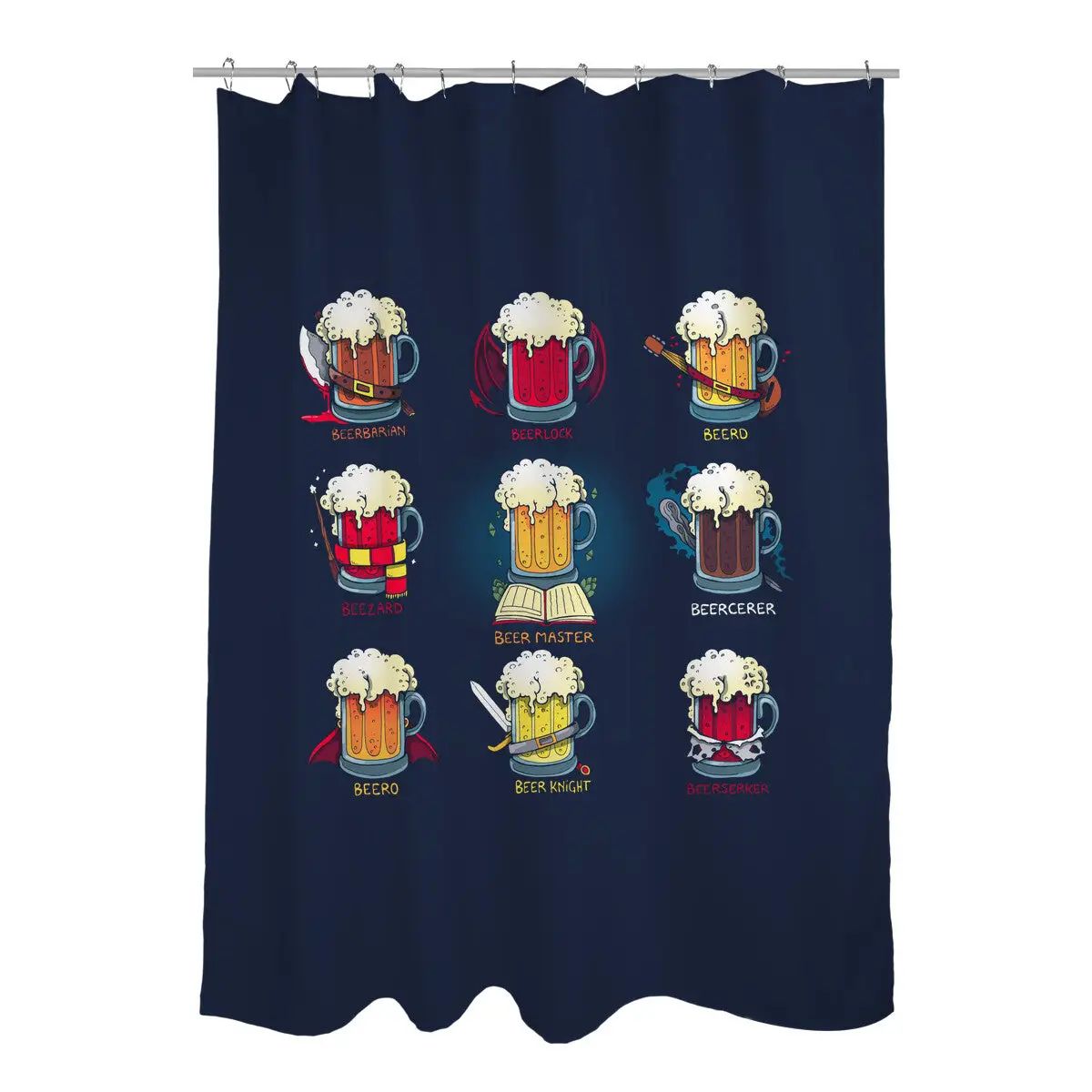 Beer Role Play Shower Curtains