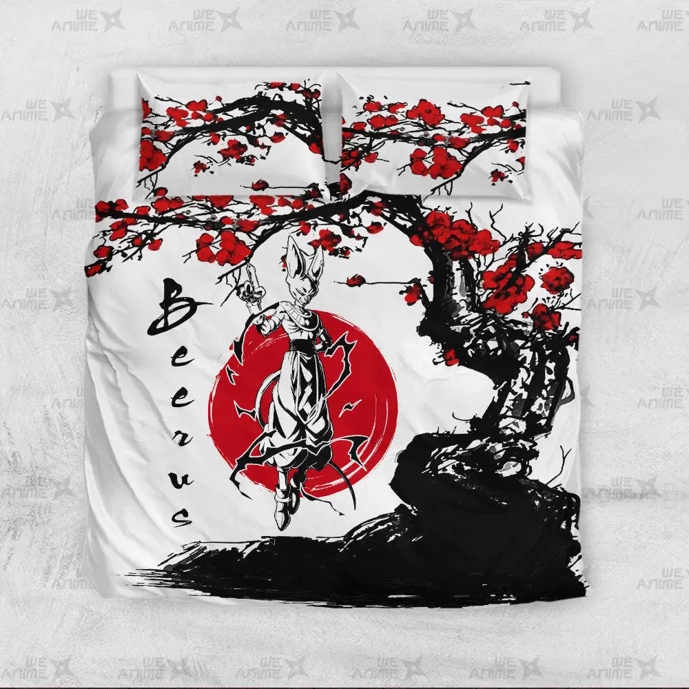 Beerus Bedding Set Custom Japan Style Anime