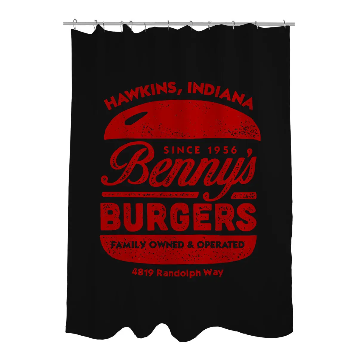 Benny's Burgers Shower Curtains