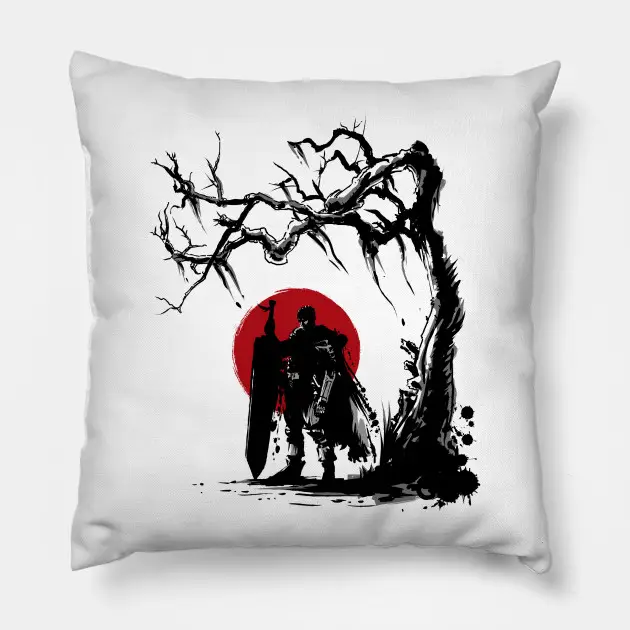 Berserk Pillows - Black Swordsman Under The Sun Pillow