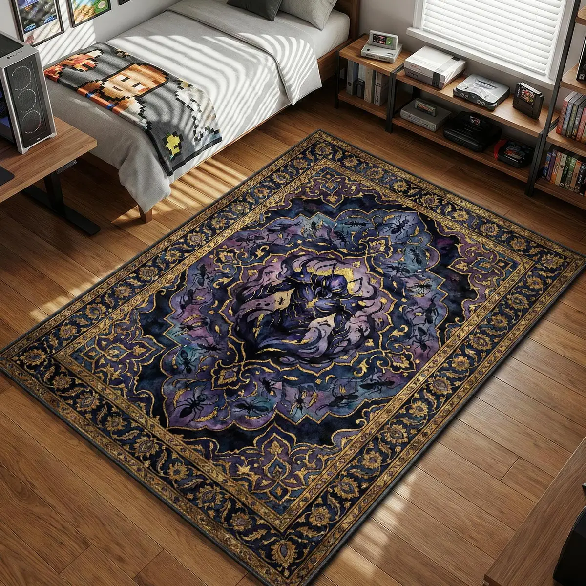 Beru Shadow Ant King Rug - Solo Leveling Chair Mat