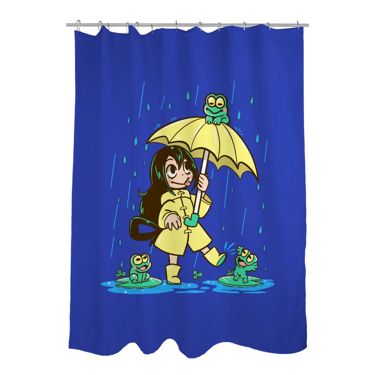 Best Frog Girl Shower Curtains