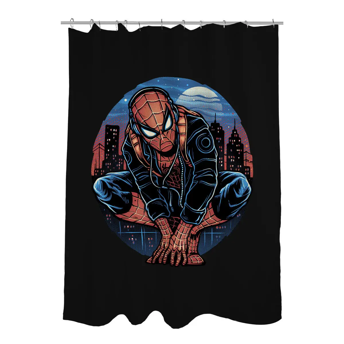 Big City Crawler Shower Curtains
