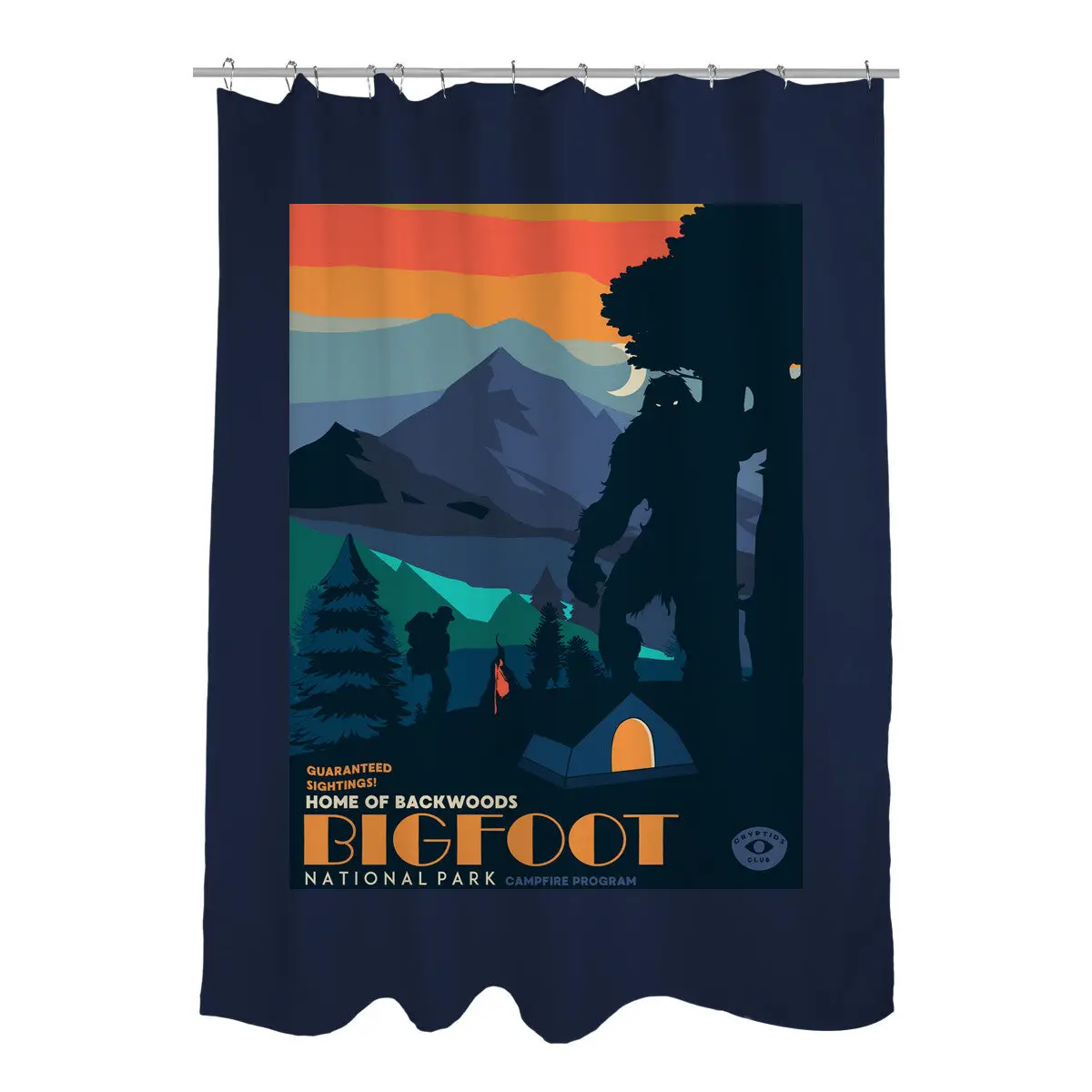 Bigfoot National Park Shower Curtains