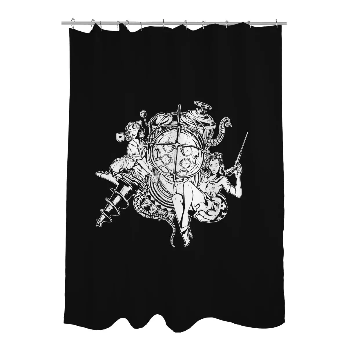 BioGraffiti Shower Curtains