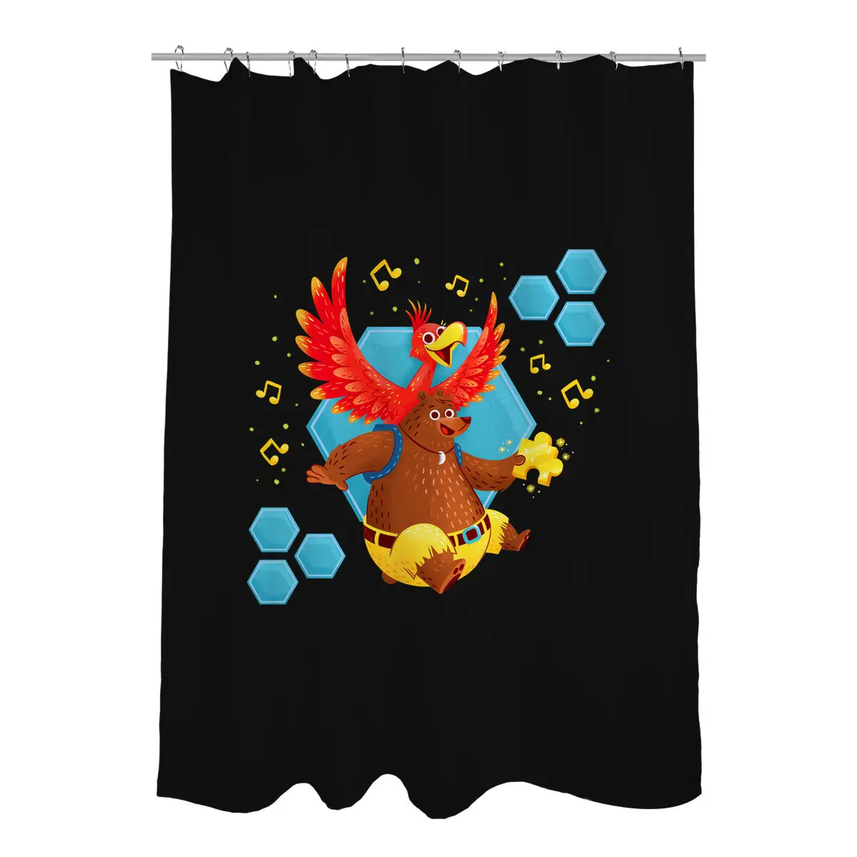 Bird and Bear 64 Shower Curtains