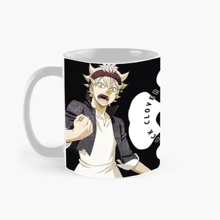 Black Clover Coffee Mug for Asta and Yuno Anime Fans