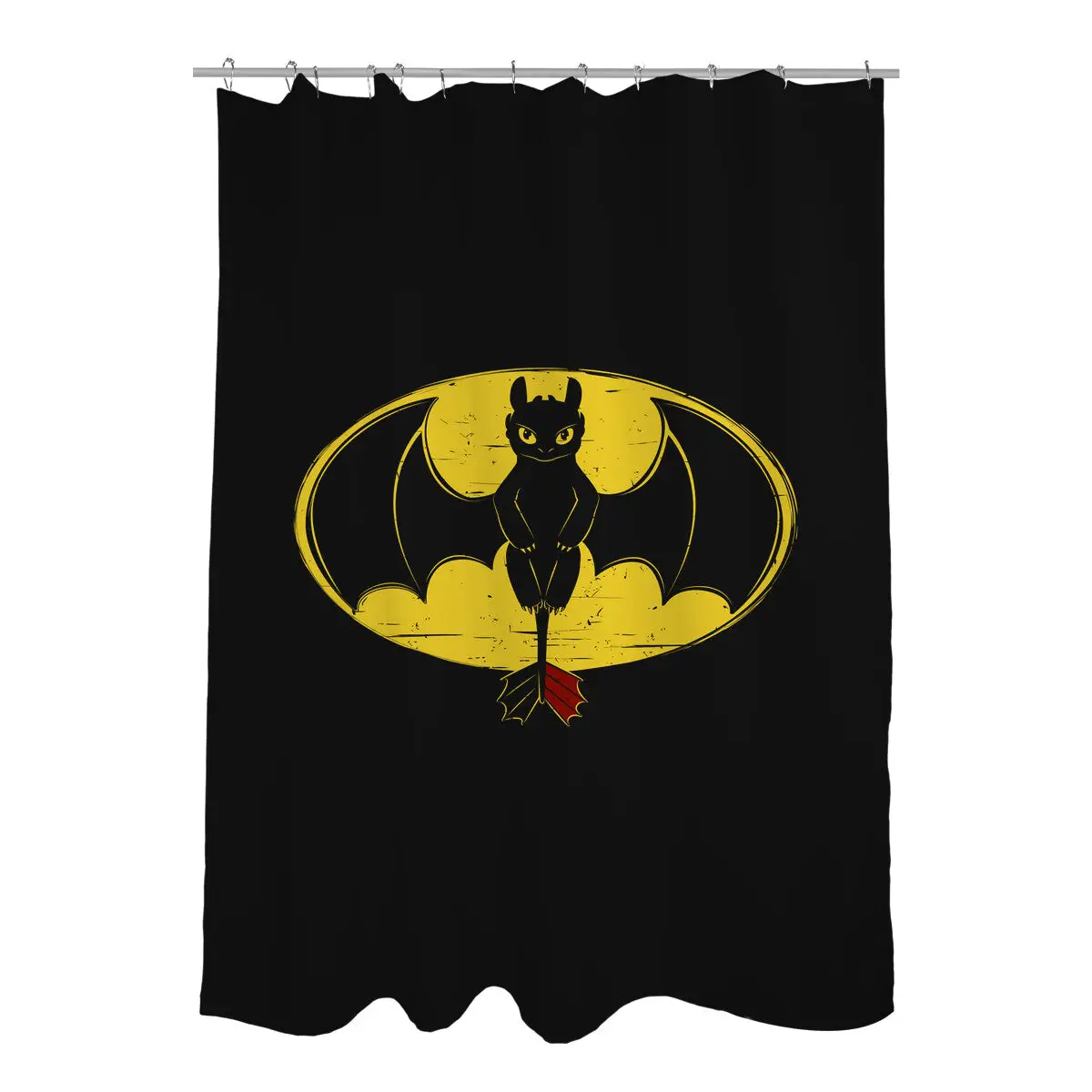 Black Dragon Shower Curtains