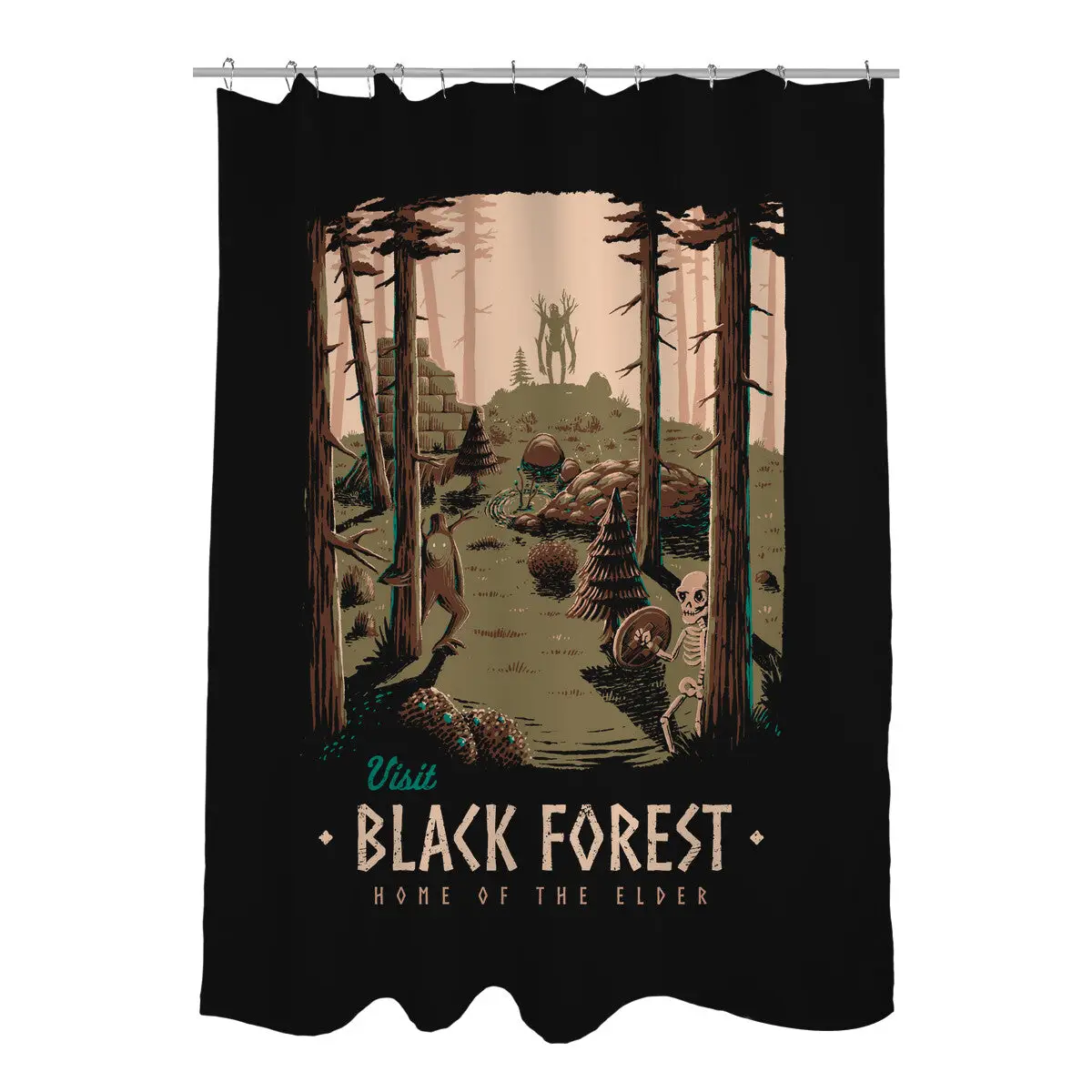Black Forest Shower Curtains