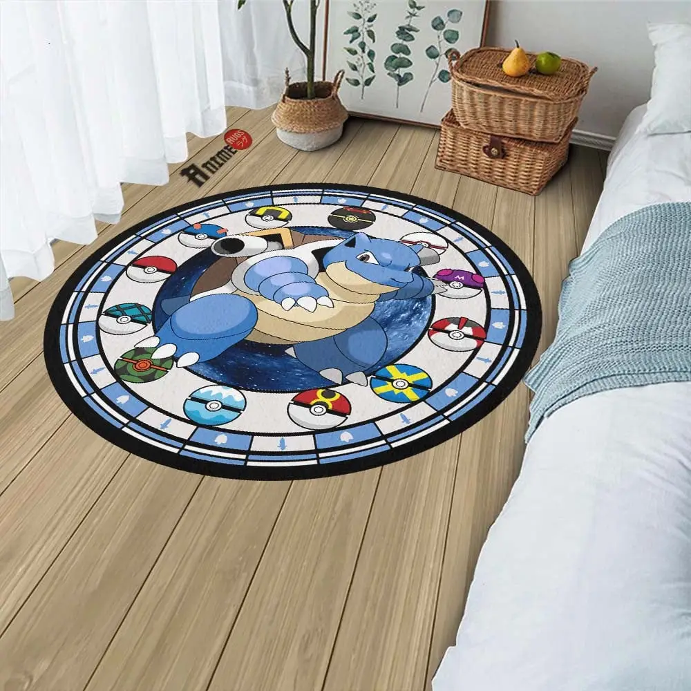 Blastoise Round Rug Custom Anime Room Mats