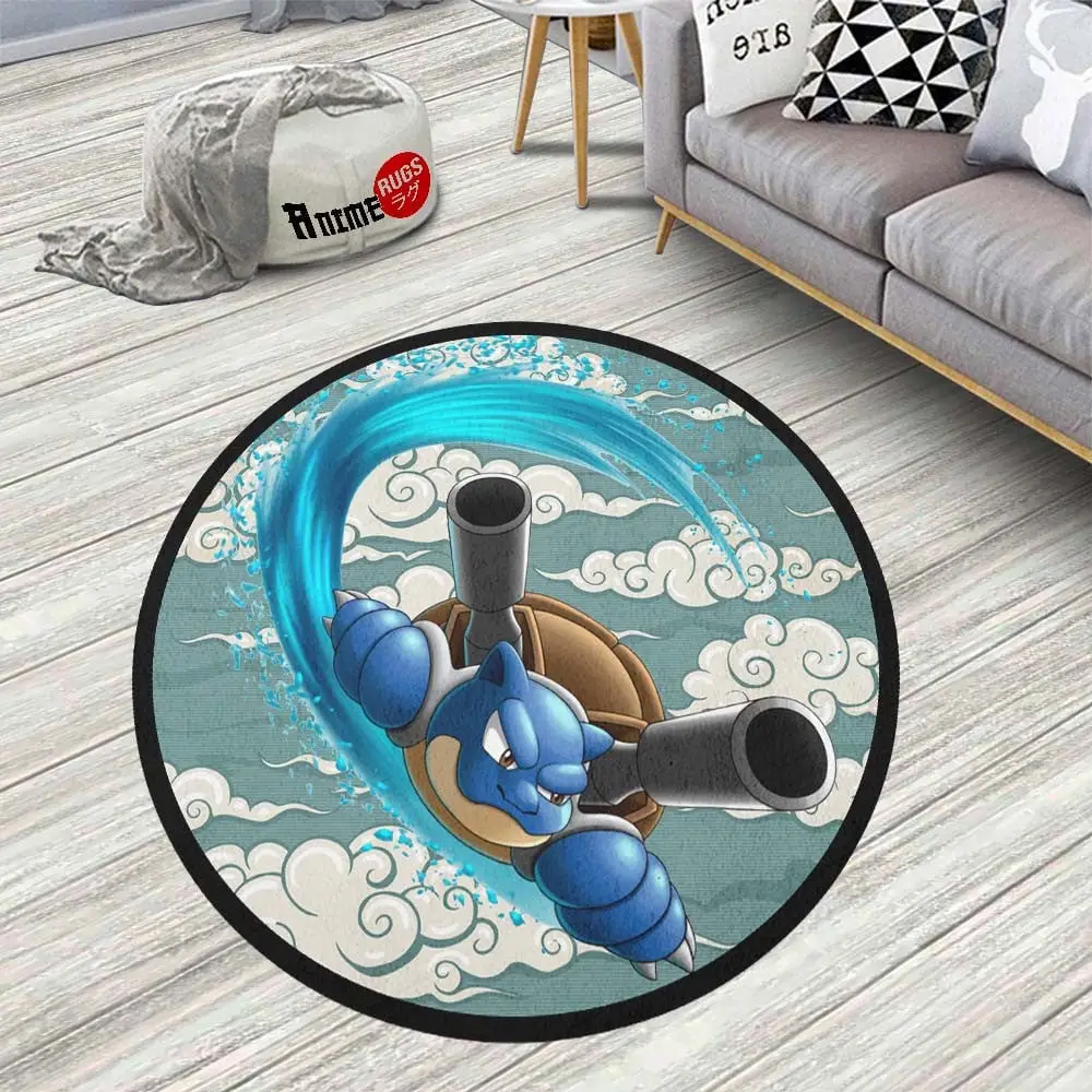 Blastoise Round Rug Custom Anime Room Mats