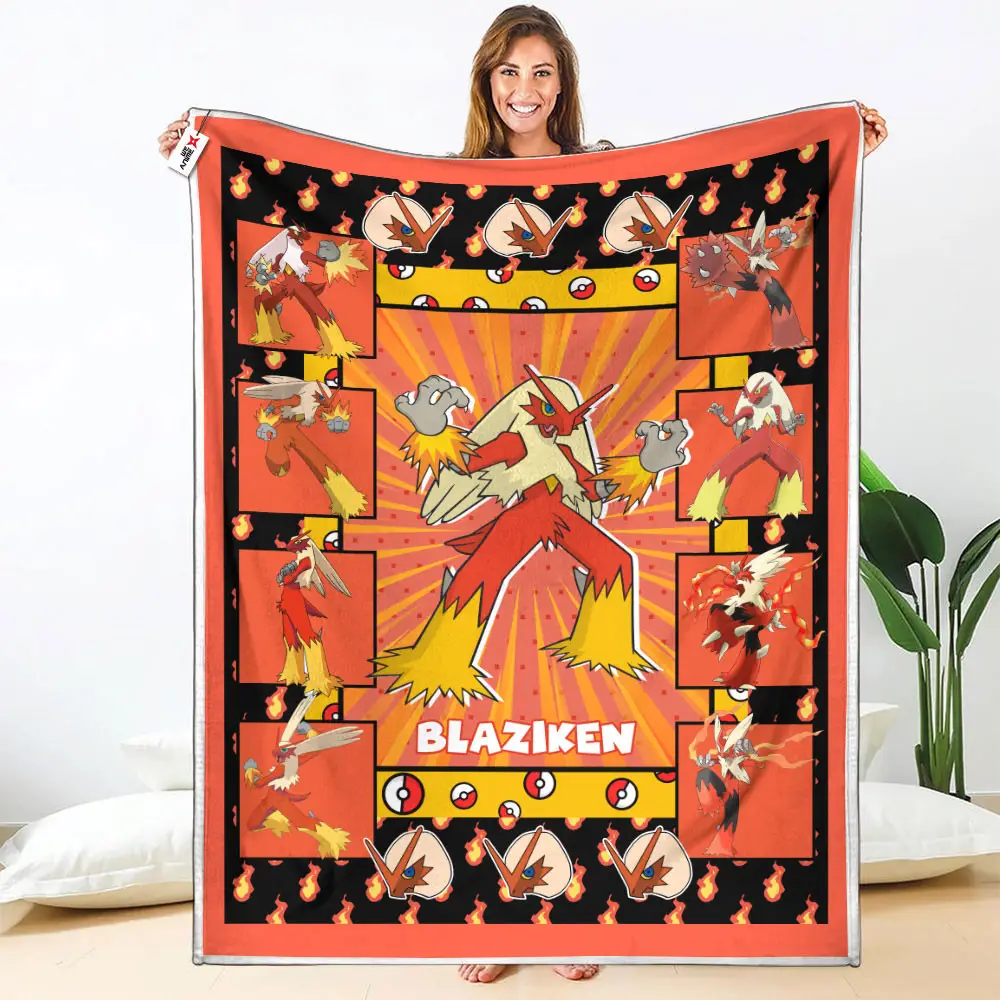 Blaziken Blanket Custom Anime