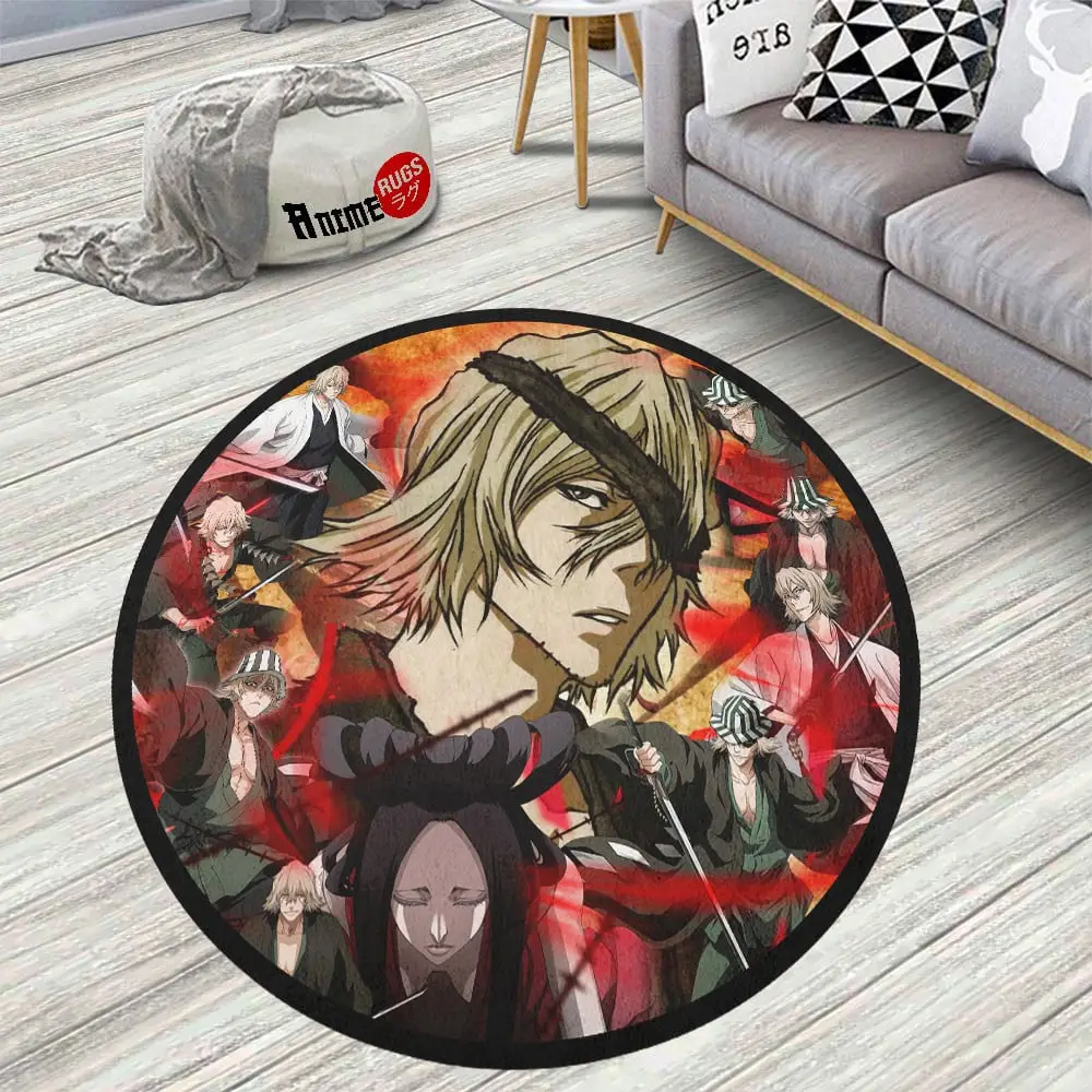Bleach Kisuke Urahara Skid-Proof Round Rug