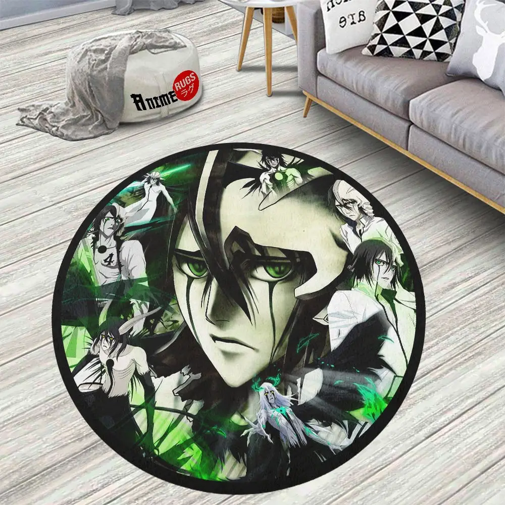 Bleach Ulquiorra Cifer Skid-Proof Round Rug